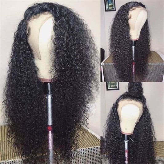 360 Lace Wig, Deep Curly Hair, Pre Plucked Frontal Wigs